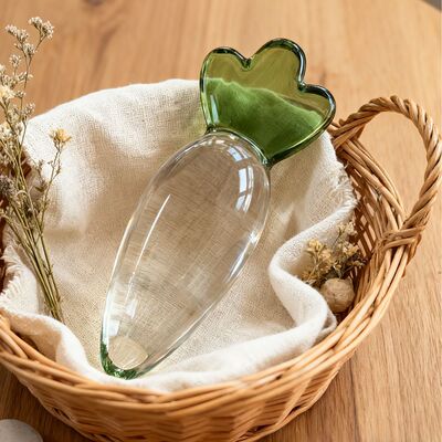 高硼硅实心玻璃萝卜棒光滑无毛刺蔬菜模型道具脸部身体按摩穴位棍