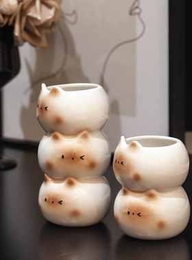 创意可爱入户玄关花瓶摆件客厅茶几电视柜餐桌高颜值家居装饰品