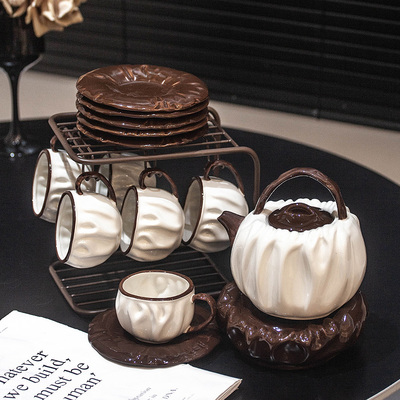 悬挂杯架茶杯茶桌桌面咖啡杯碟马克杯带手把喝水杯子置物架收纳架