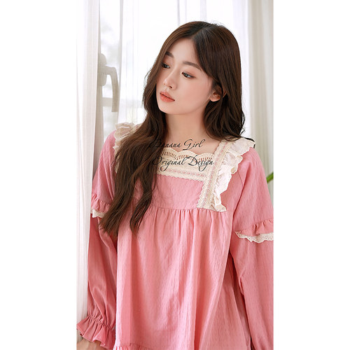 bananagirl甜美女士长袖睡衣