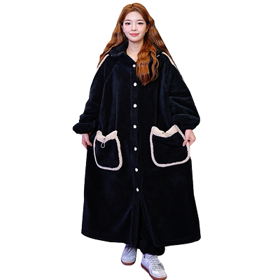 bananagirl女士加厚保暖睡袍