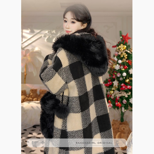 Bananagirl冬季新款格子加厚睡衣