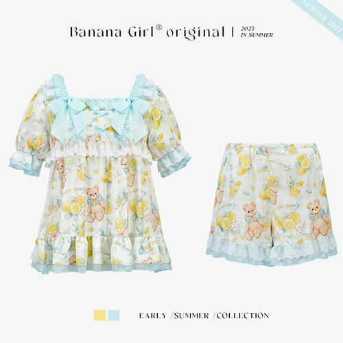 bananagirl夏季凉感女士睡衣