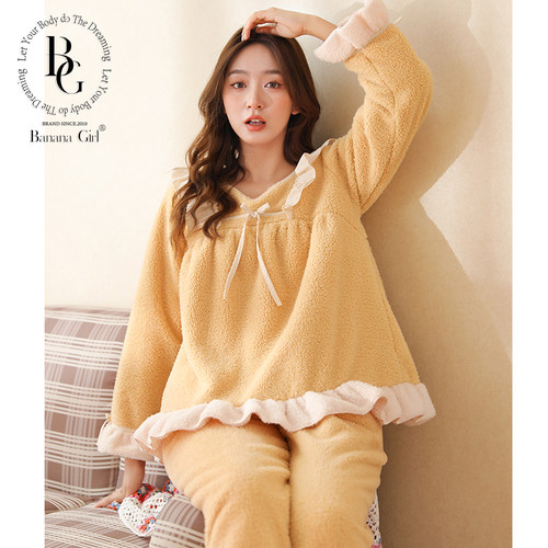 舒适加厚 简约舒适  可外穿家居服