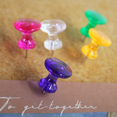 图钉摁压大号按钉ins毛毡墙平头透明工字钉绘画彩色软木板大头钉