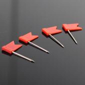 红色旗帜图钉长针红旗钉美工美术创意绘画钉文艺清新时尚 设计钉子