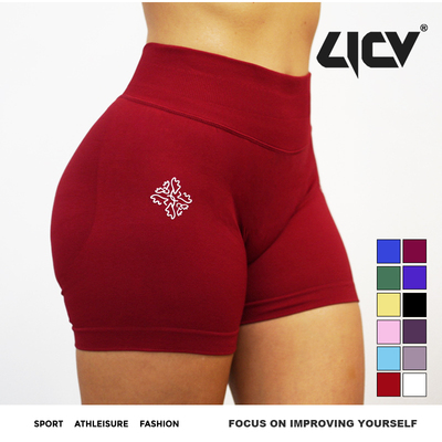LICV双小标瑜伽运动健身三分短裤