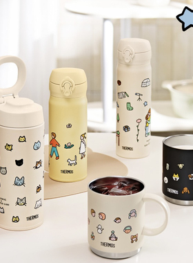 韩国膳魔师zeroperzero联名款猫咪不锈钢保温杯手提随行杯马克杯