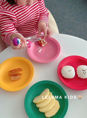 LLM｜韩国高质感糖果色甜品盘下午茶餐盘小碗厚实儿童防摔水果盘