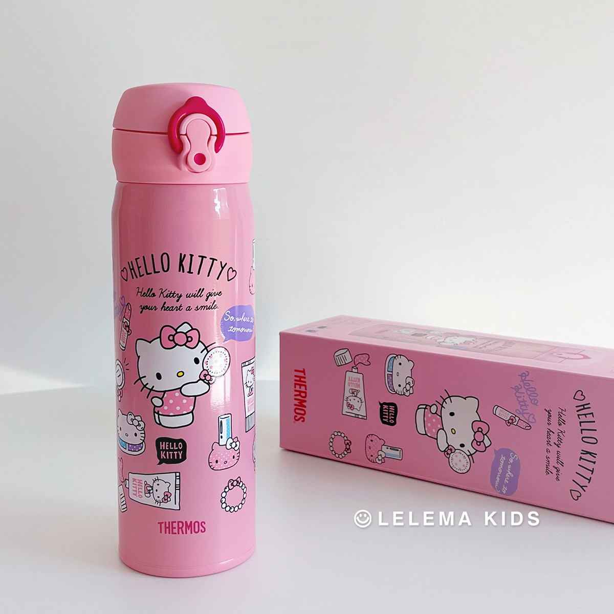 台湾膳魔师THERMOS限定kitty化妆篇可爱保温杯不锈钢超轻便携水杯,餐饮具,保冷/保温杯,淘宝优惠券,粉丝福利购,淘宝优惠卷