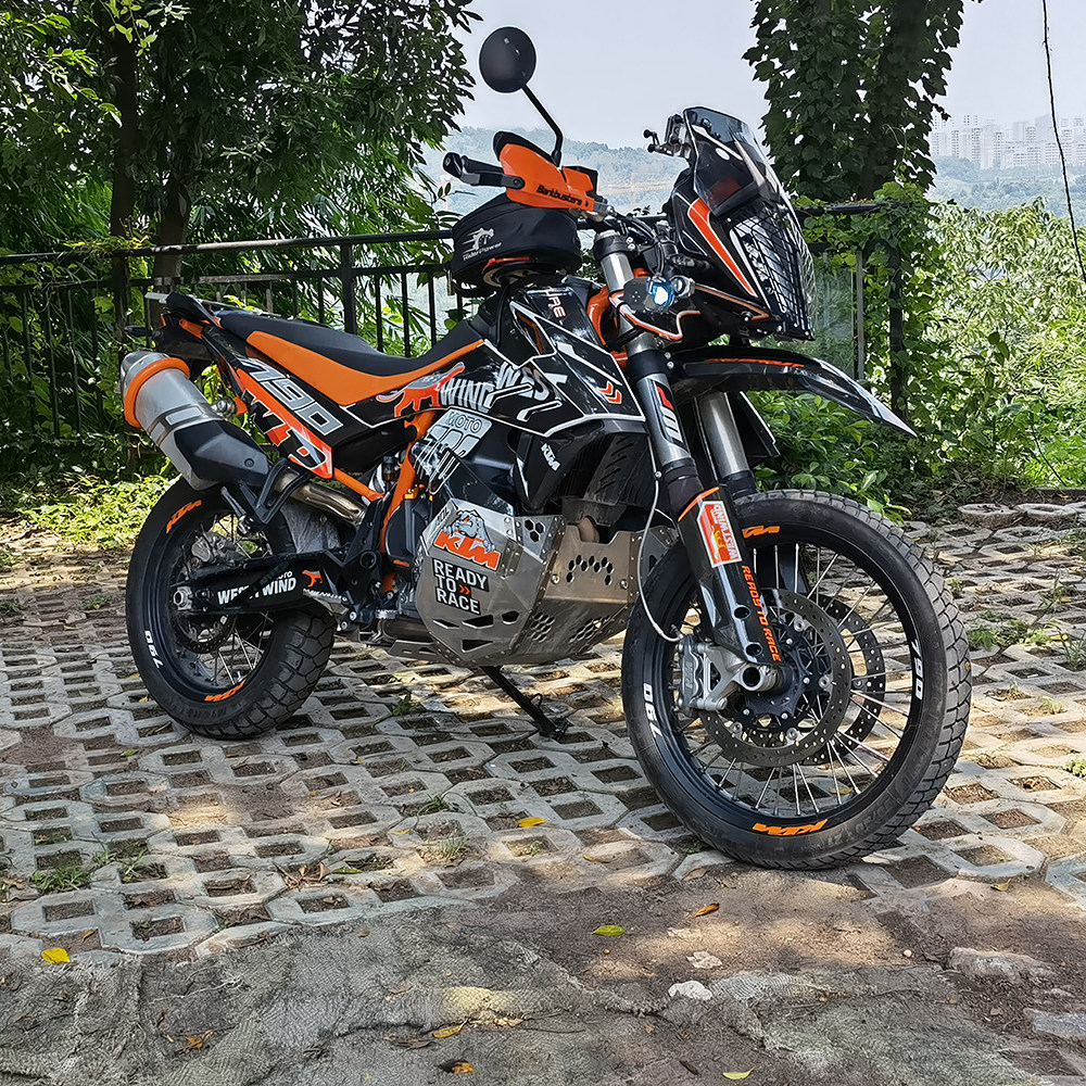 定制ktm790adv改装贴花防水贴纸车身贴保护贴膜全车拉花版画车衣