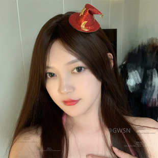 万圣节哈利波特可爱星星月亮小魔术师小帽子发夹发饰侧边夹卡子