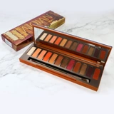 Матовая тени для век, популярно в интернете, в коричневых тонах, европейский стиль, натуральный макияж