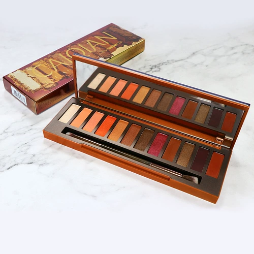 Матовая тени для век, популярно в интернете, в коричневых тонах, европейский стиль, натуральный макияж