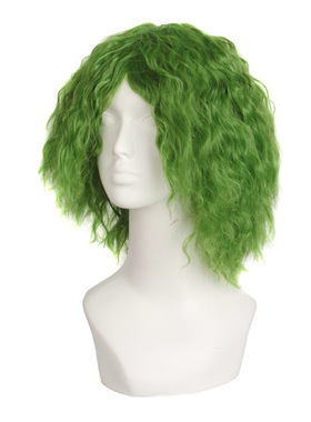 cosplay假发蝙蝠侠小丑Joker 绿色小卷发角色扮演希斯假发万圣节