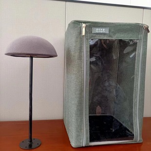 假发收纳箱整套可折叠便携防尘假发支架干湿分离收纳盒子放置防水