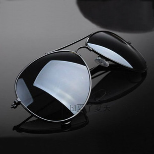 Cos道具 盗墓笔记 黑瞎子墨镜太阳镜 黑眼镜  黑爷 送眼镜袋户外