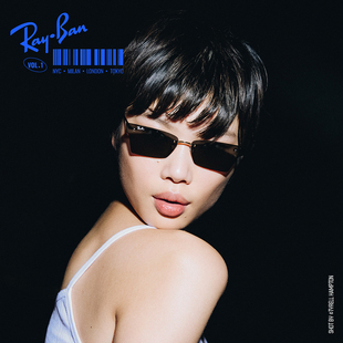 RayBan雷朋太阳镜金属眼镜不规则形男女眼镜潮酷时尚 墨镜0RB3731