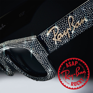 RayBan雷朋ASAP puffer方形男女太阳镜0RB4940BP ROCKY联名带钻款