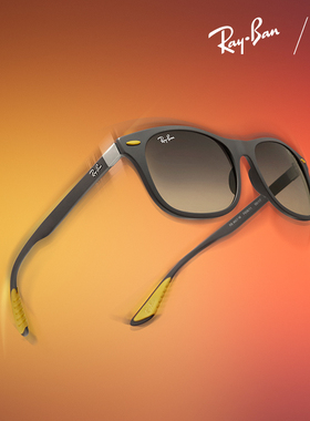 RayBan雷朋太阳镜法拉利联名方形开车眼镜潮酷墨镜0RB4607M可定制