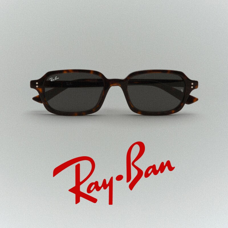 雷朋枕形板材窄框墨镜男女同款高级感眼镜太阳镜0RB4455F可定