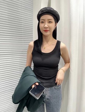widelia广州十三行女装老板娘防走光背心显瘦吊带女 收副乳7195