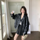 PU夹克高级感 今年流行爆款 复古机车服黑色皮衣外套女春季 2026新款
