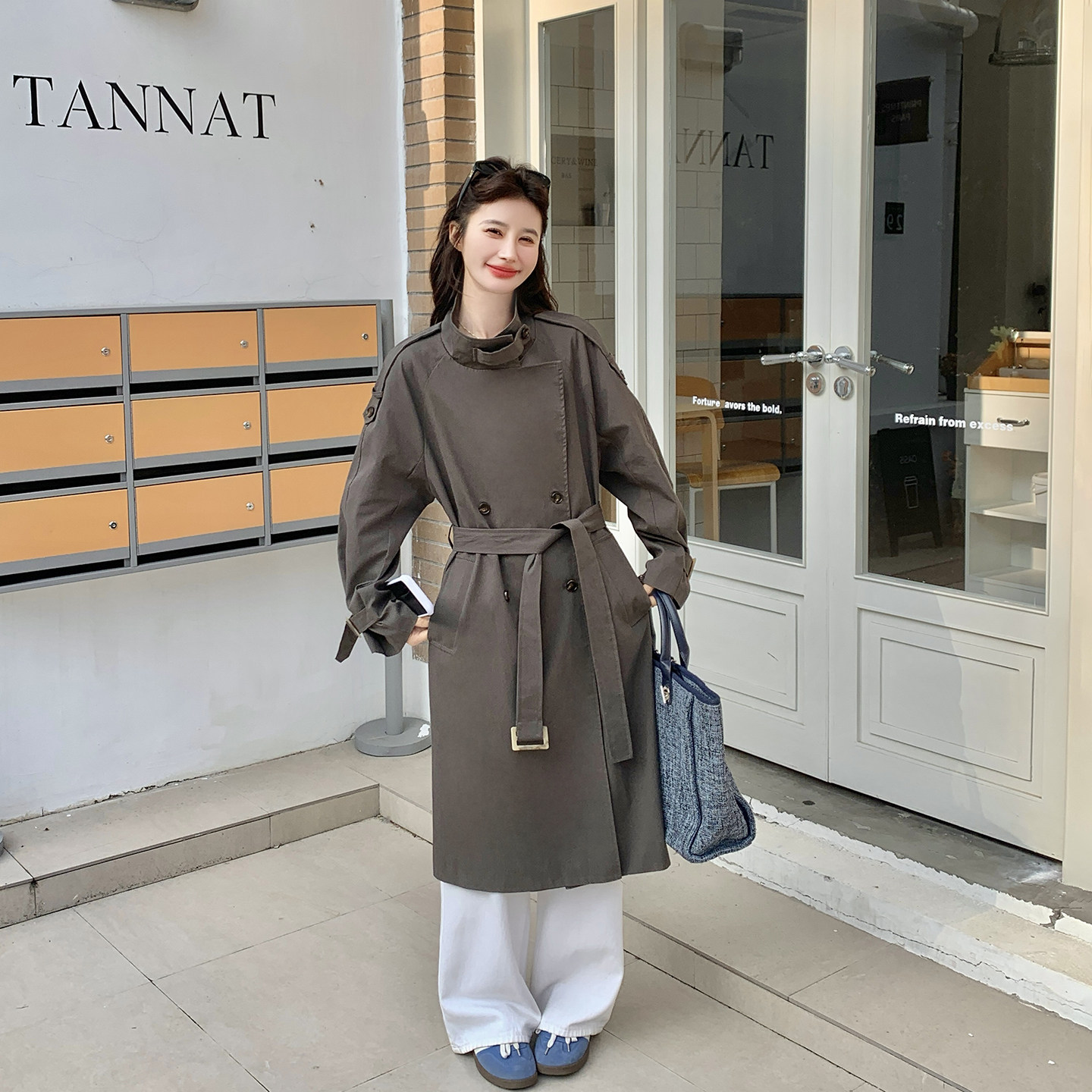 巨好看收腰显瘦气质长款风衣外套女春季2026新款今年流行爆款大衣