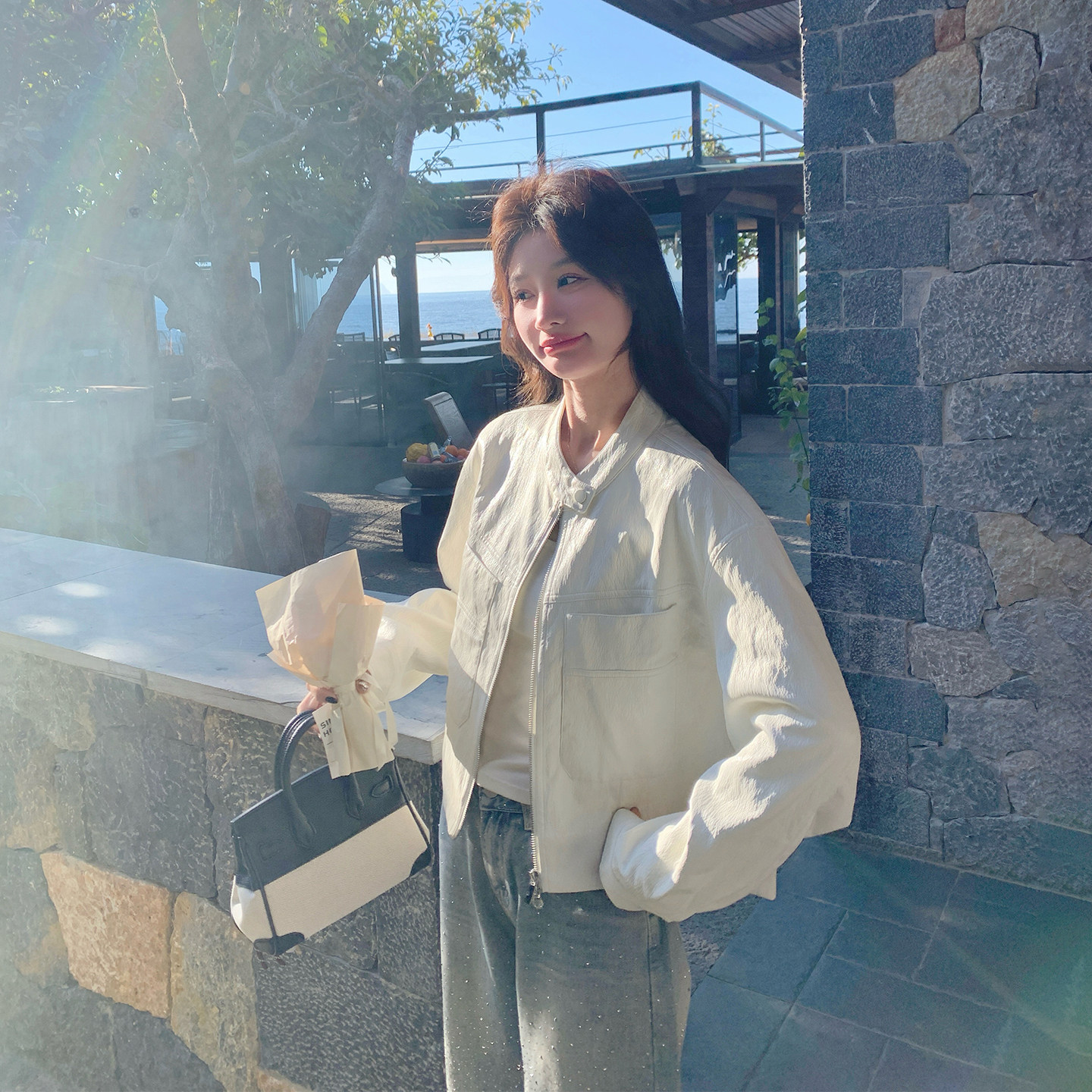 今年流行爆款立领短款皮衣外套女春季2026新款小个子巨好看PU夹克