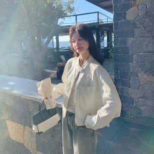 今年流行爆款立领短款皮衣外套女春季2026新款小个子巨好看PU夹克