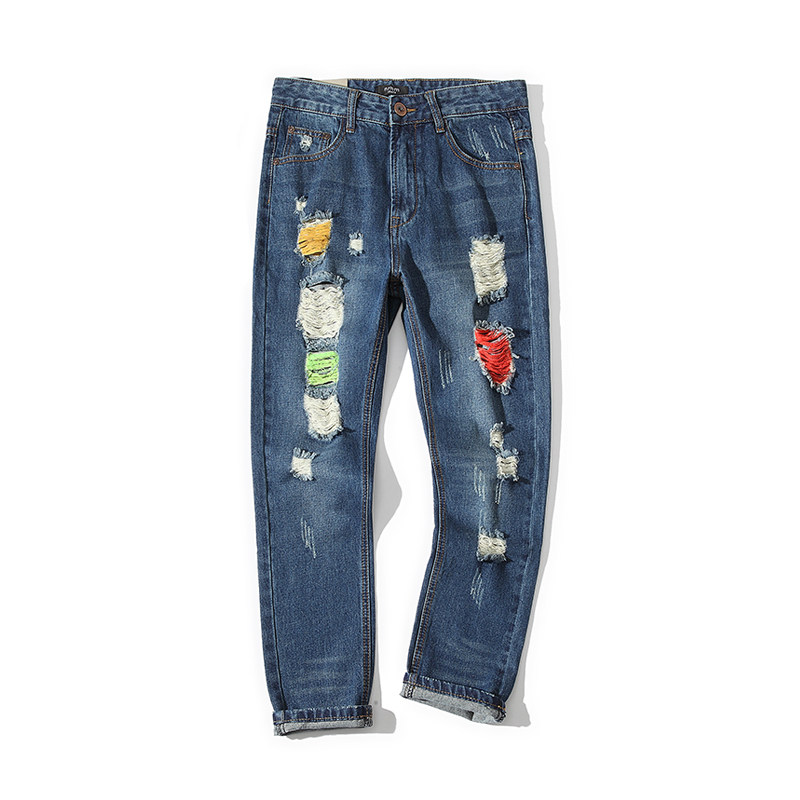 Jeans pour adolescent pieds Slim pour automne - Ref 1482081 Image 5