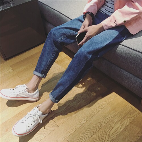 Jeans pour jeunesse droite en vrac en coton pour automne - Ref 1482142 Image 3