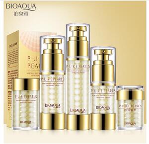 包邮泊泉雅珍珠精粹水润嫩滑系列补水保湿滋润精华水乳液面霜面膜