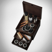 famaco皮具护理 油鞋 榉木擦鞋 CUBE 法国 鞋 盒GRAND Alden 刷礼盒