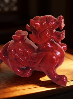 天然玉石貔貅摆件岫玉貔貅玄关摆设店铺开业礼品客厅公母一对皮丘