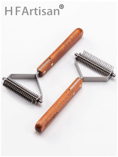 HFArtisan狗狗刮毛刀中大型犬开结梳宠物猫咪去底绒耙梳子浮毛梳
