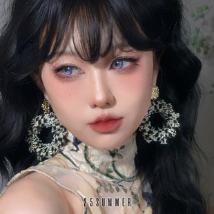 25SUMMER原创 秋冬小香风花呢格子圈圈耳环复古夸张圆环耳夹 嘉奈