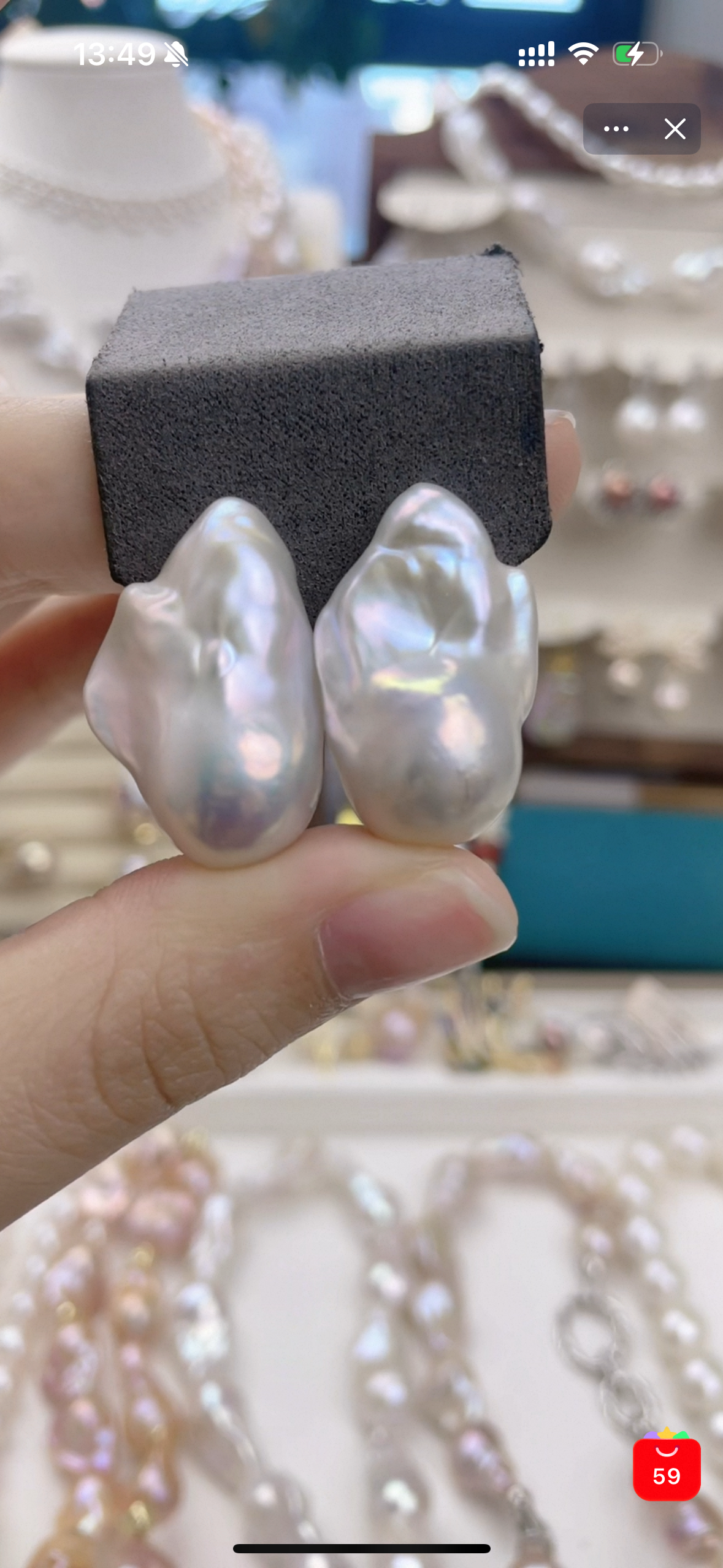 蓝光大鱼尾巴洛克珍珠耳饰耳钉,饰品/流行首饰/时尚饰品新,项链,淘宝优惠券,粉丝福利购,淘宝优惠卷