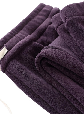 MUSONMU双面绒防风裤 奥利绒卫裤男女款 保暖弹力运动束脚休闲裤