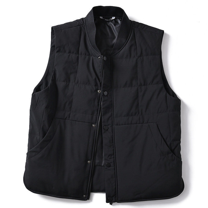 IT ins潮牌羽绒马甲男90灰鸭绒保暖棒球领大口袋短款马夹轻薄外套