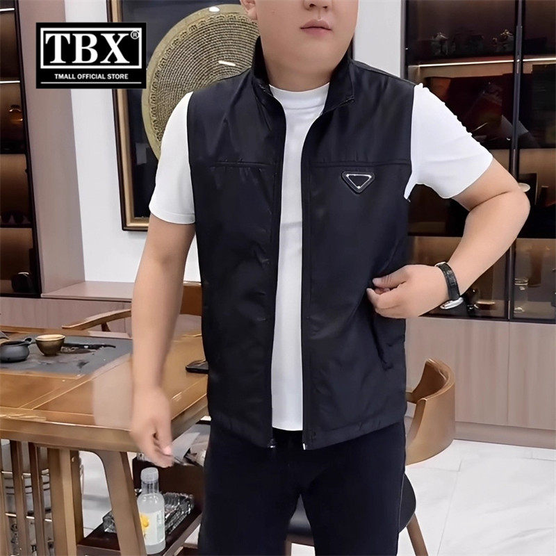 高端欧货立领马甲男士2026新款春秋季坎肩无袖背心冲锋衣外套男款