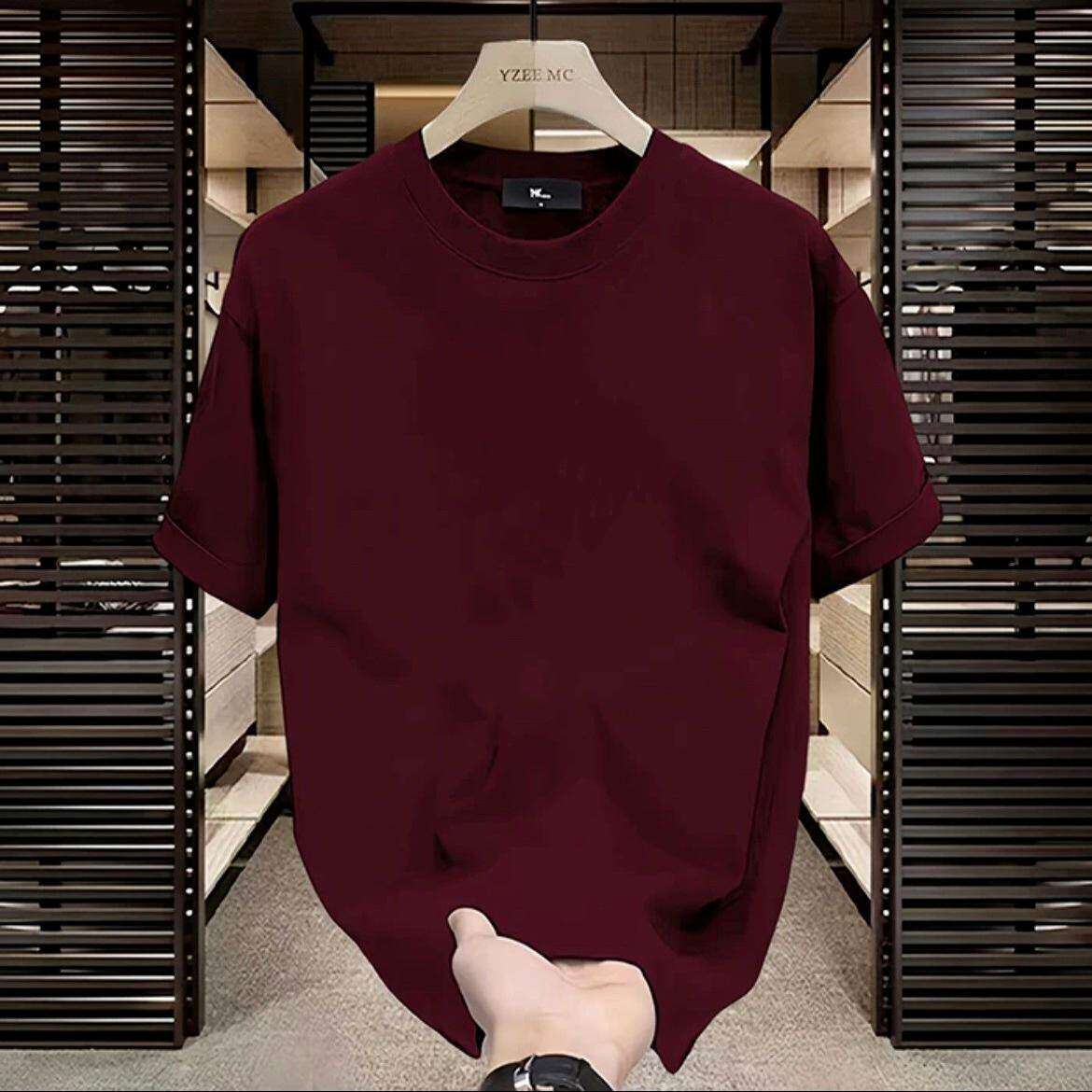 Upscale潮人220g重磅纯棉短袖纯色夏季打底上衣春秋加绒长袖T恤男