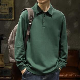 neith 潮牌美式 BIAS重磅纯棉长袖 男春秋季 复古卫衣打底 POLO衫