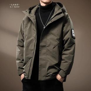 连帽羽绒服男冬季 BIAS潮牌高端90鸭绒工装 宽松冲锋外套 neith