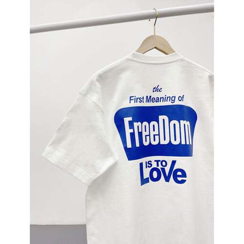 Upscale潮人 口碑系列！背后大字母印花宽松日系复古纯棉短袖男