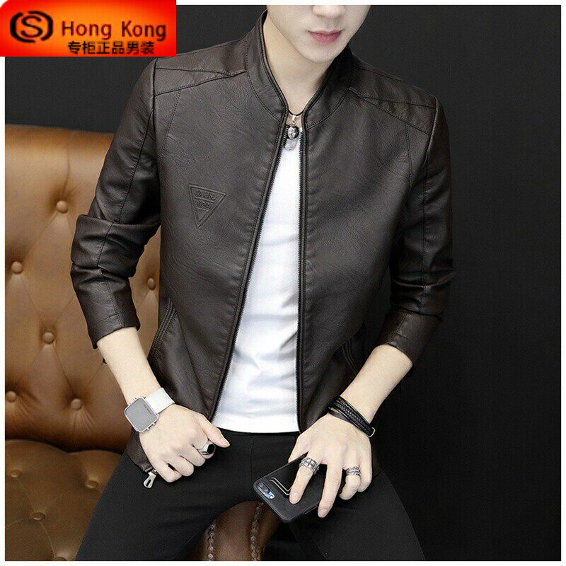 真皮皮衣男春秋冬季2025新款加绒加厚机车绵羊皮夹克高端男士外套