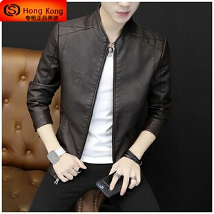 外套 加绒加厚机车绵羊皮夹克高端男士 真皮皮衣男春秋冬季 2025新款