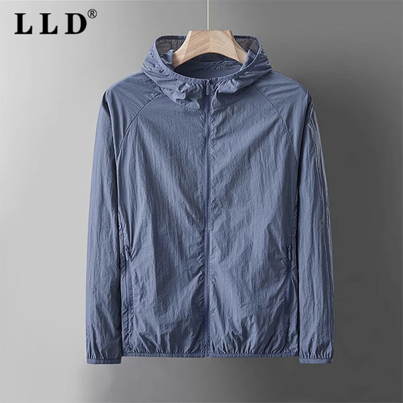 UPF70+冰丝防晒衣男士夏季薄款防紫外线透气防晒服户外钓鱼外套潮