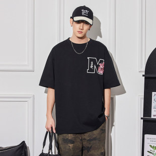 T恤男舒适简约休闲圆领吸汗经典 重磅短袖 BIAS夏季 纯棉透 neith