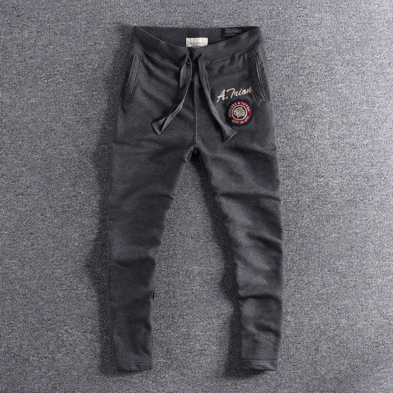 直筒卫裤男宽松加长新款2026爆款百搭抽绳毛圈高端春秋潮牌运动裤